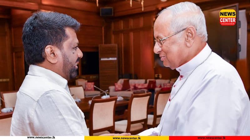 His Eminence the Cardinal and Catholic Bishops' Conference Meet with President Anura Kumara