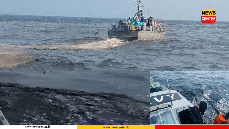 කොළඹ වරාය ආසන්නයේ ඉන්ධන කාන්දුව පාලනය කෙරේ